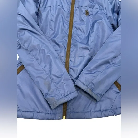 Women US Polo Assn. Blue Puffer Jacket Size S - Picture 4 of 6